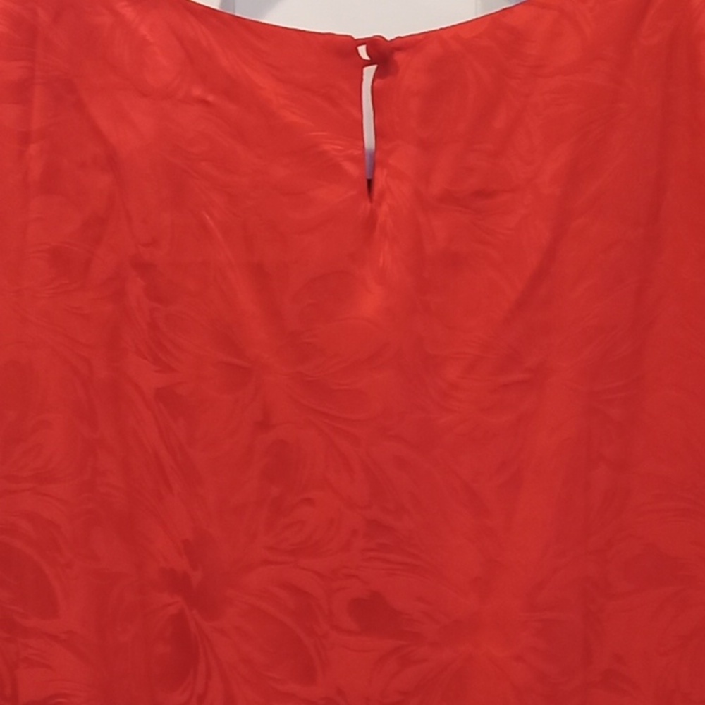 Silk Studio Women's Red Long Sleeve Dress - Picture 6 of 7